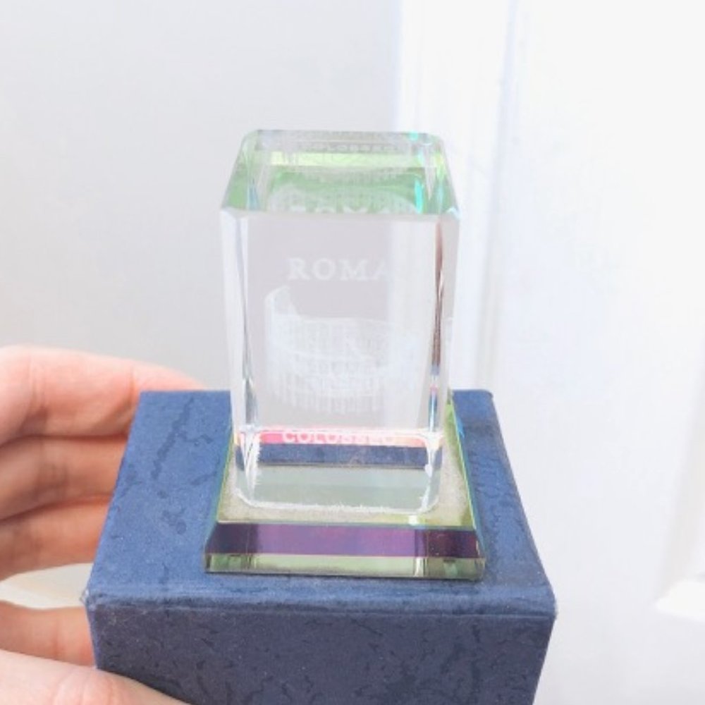 NEW ROMA Glass Decoration Rome Souvenir (colour reflective)